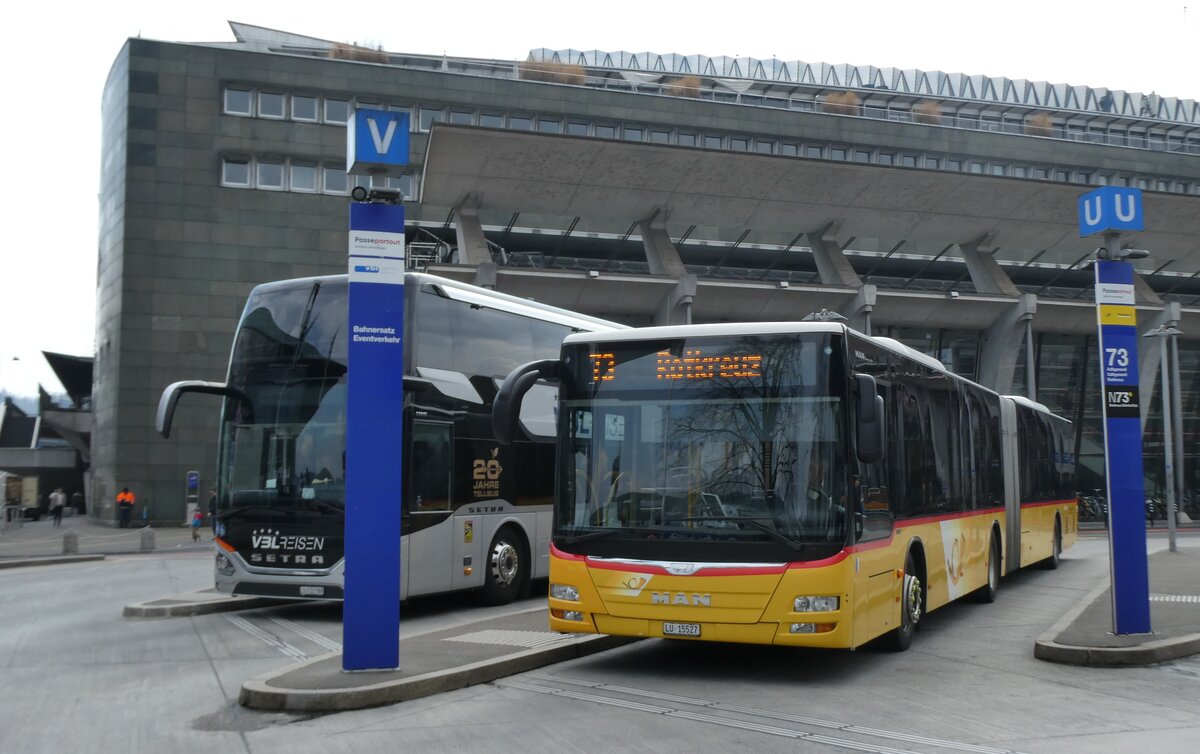 (285'720) - Bucheli, Kriens - Nr. 20/LU 15'527/PID 10'070 - MAN am 23. M�rz 2026 beim Bahnhof Luzern