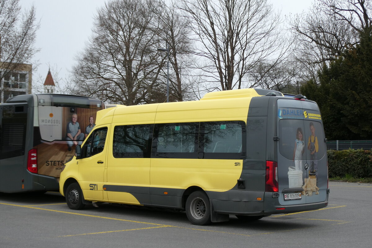 (285'836) - STI Thun - Nr. 5/BE 816'005 - Mercedes am 28. M�rz 2026 bei der Schiffl�ndte Thun