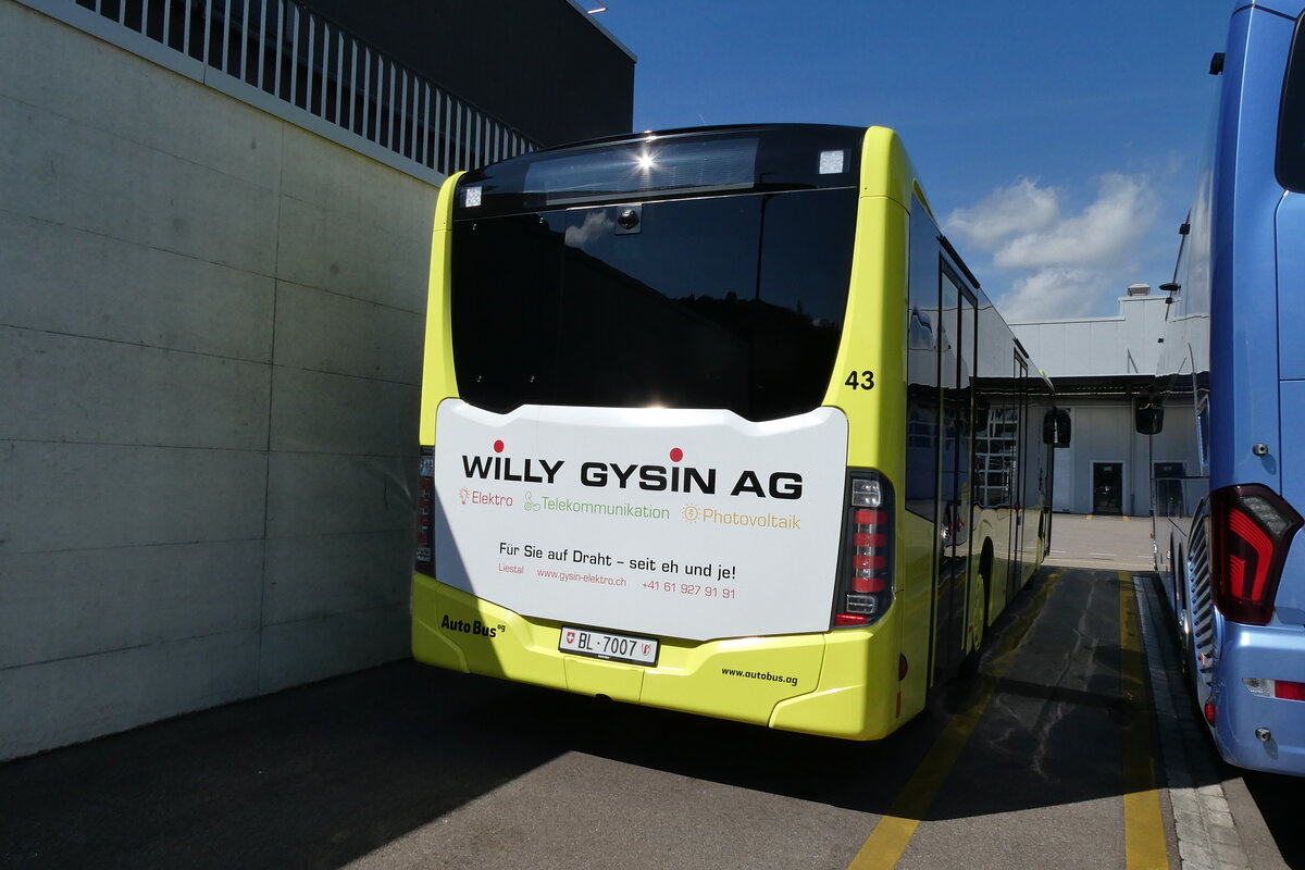 (285'981) - AAGL Liestal - Nr. 43/BL 7007 - Mercedes am 6. April 2026 in Winterthur, Daimler Buses