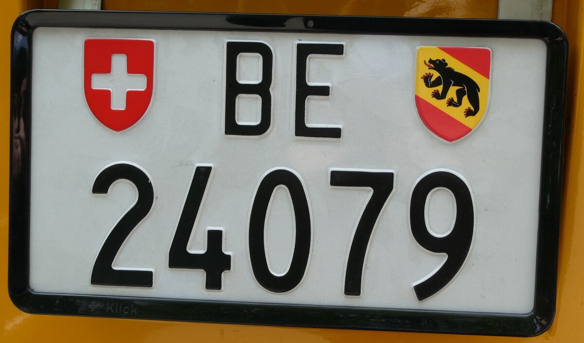 (286'754) - Nummernschild - BE 24'079 - am 3. Mai 2026 in Burgdorf, �kihof Ziegelgut