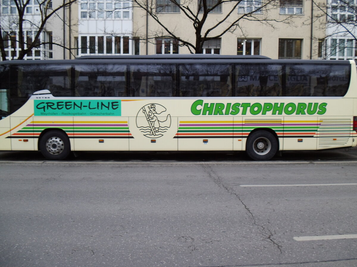 Aus Oesterreich: Christophorus, Mayrhofen - SZ CHR 1 - Setra S 415 GT-HD am 19. Februar 2014 in M�nchen (Aufnahme: Martin Beyer)