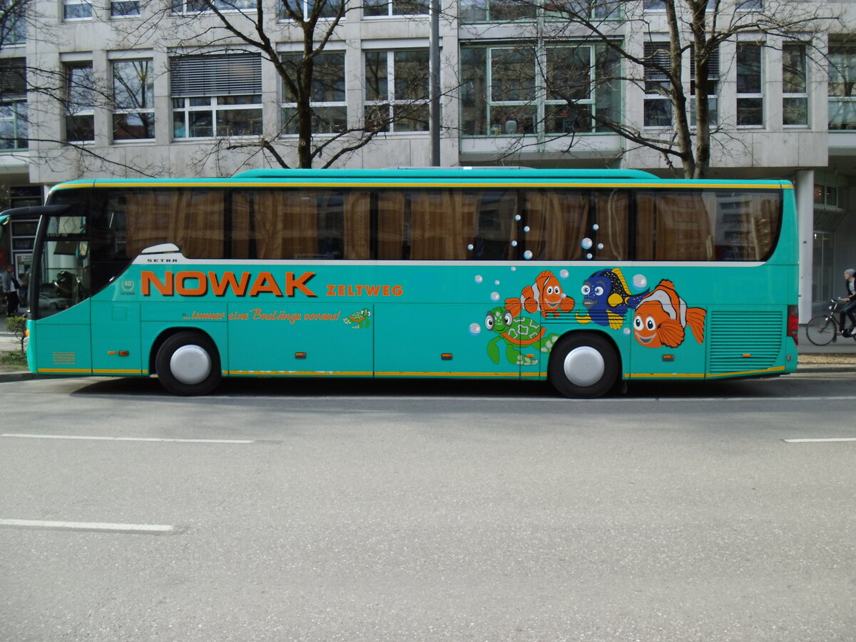 Aus Oesterreich: Nowak, Zeltweg - Setra S 415 GT-HD am 18. M�rz 2014 in M�nchen (Aufnahme: Martin Beyer)