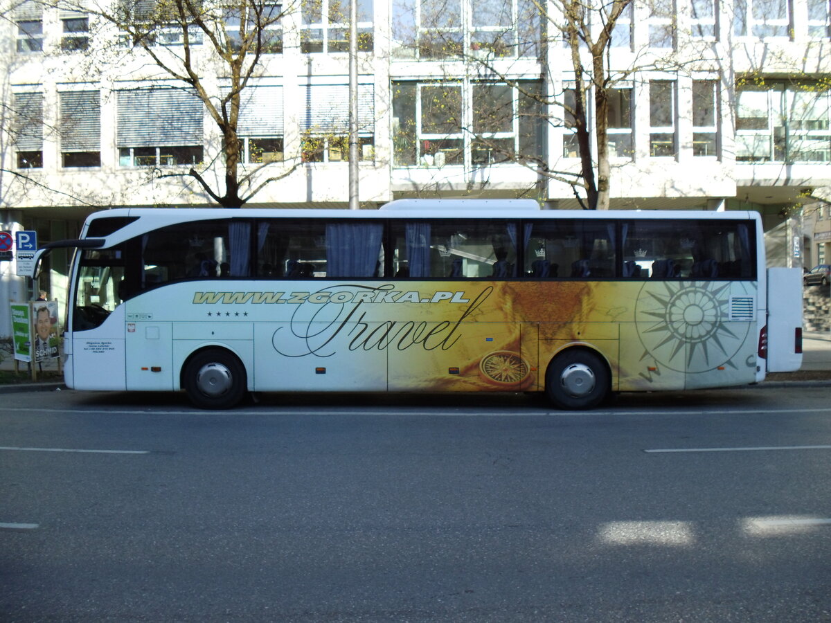 Aus Polen: Zg�rka, Modliborzyce - Mercedes Tourismo am 28. M�rz 2014 in M�nchen (Aufnahme: Martin Beyer) 