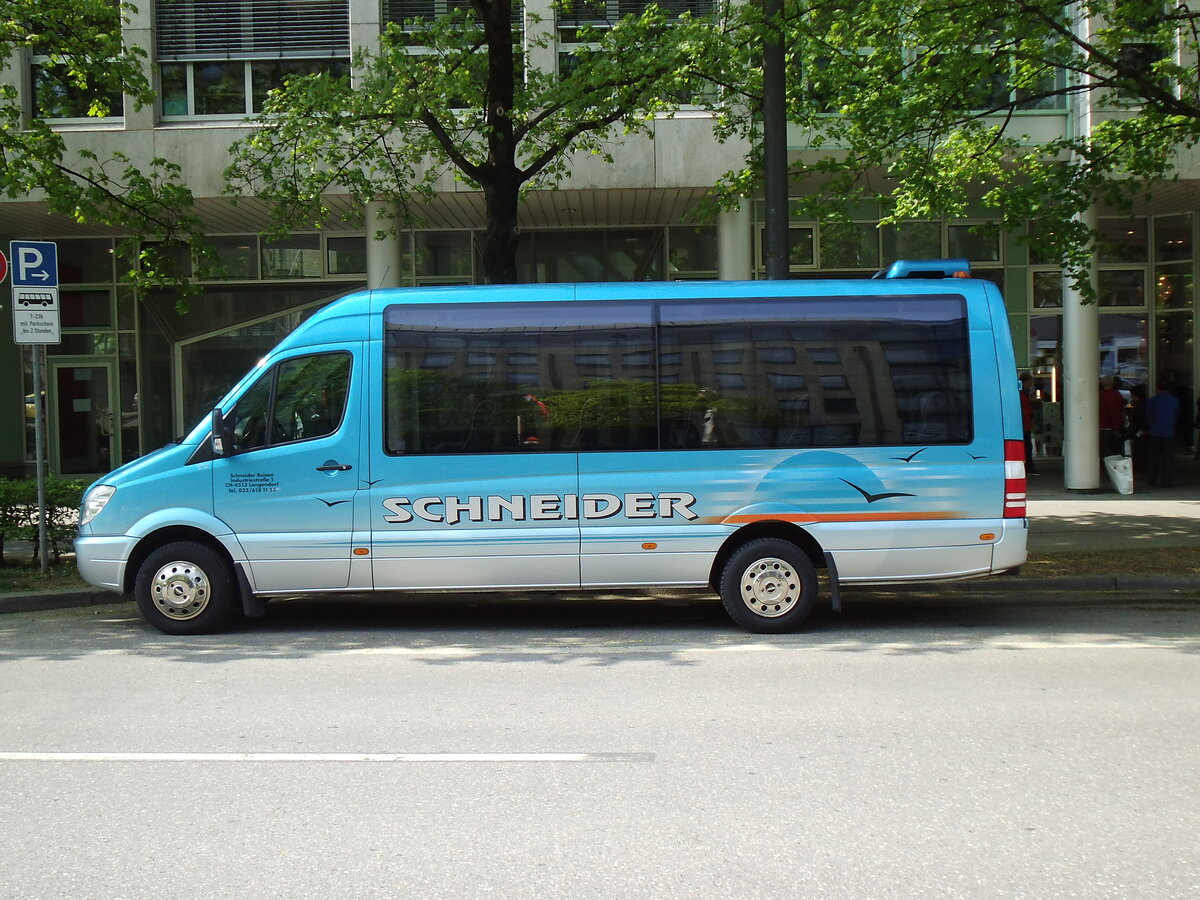 Aus der Schweiz: Schneider, Langendorf - Mercedes Benz Sprinter am 11. April 2014 in M�nchen (Aufnahme: Martin Beyer)