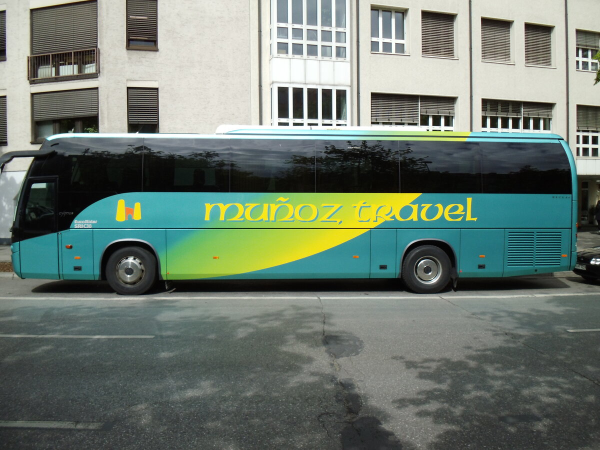 Aus Spanien: Mu�oz, �vila - Irisbus/Beulas Cygnus EuroRider am 22. April 2014 in M�nchen (Aufnahme: Martin Beyer)