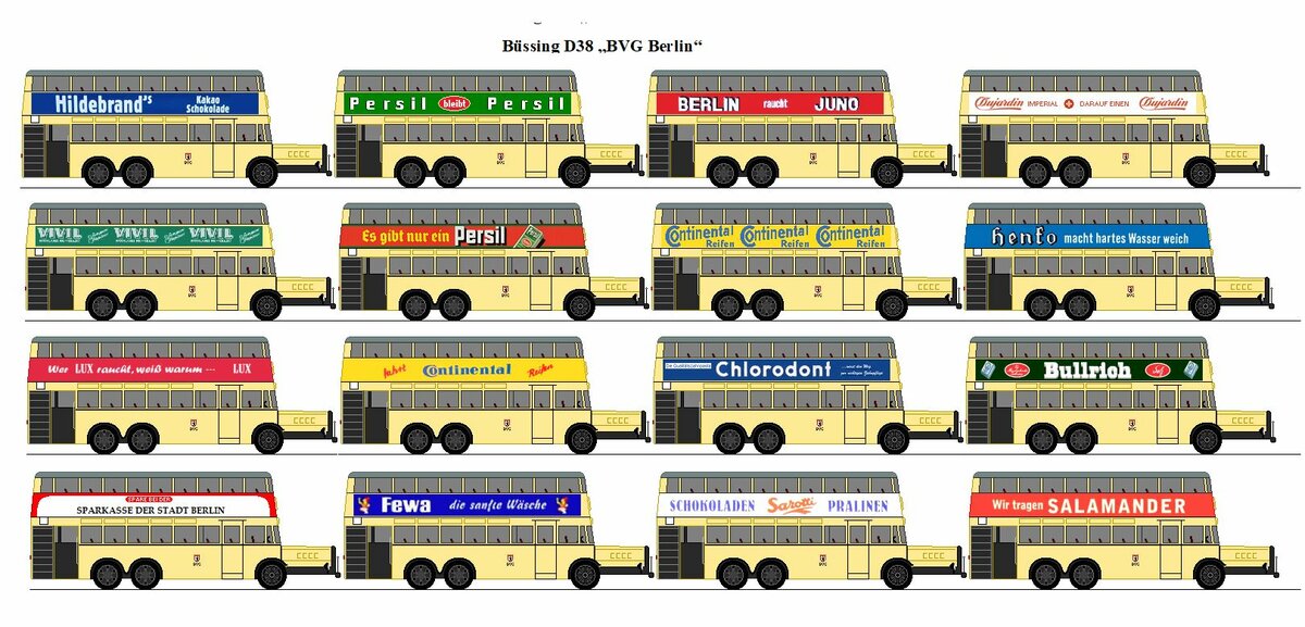 BVG Berlin - 16 x B�ssing D38