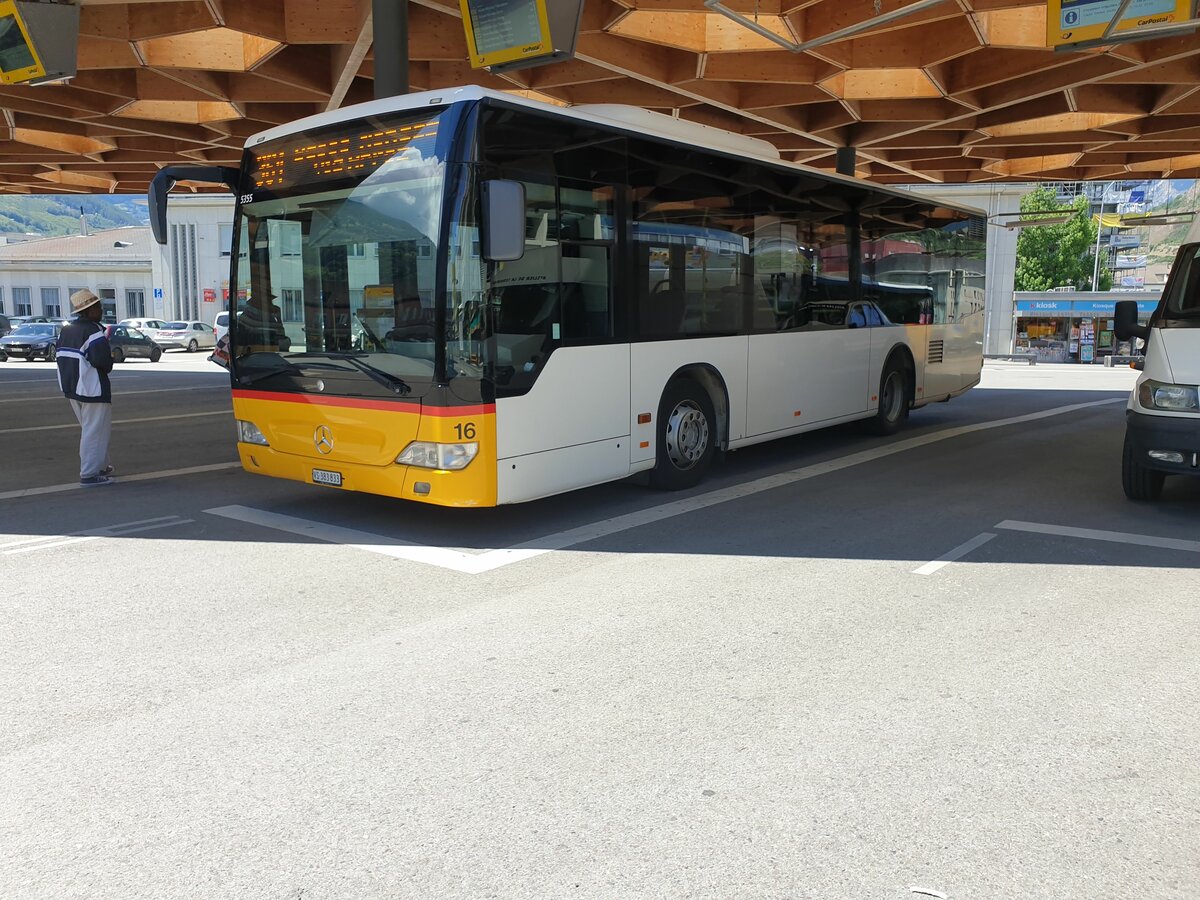 Lathion, Sion - Nr. 16/VS 383'833 - PID 5355 - Mercedes (ex TPC Aigle) le 1 juillet 2022 � Sion, gare