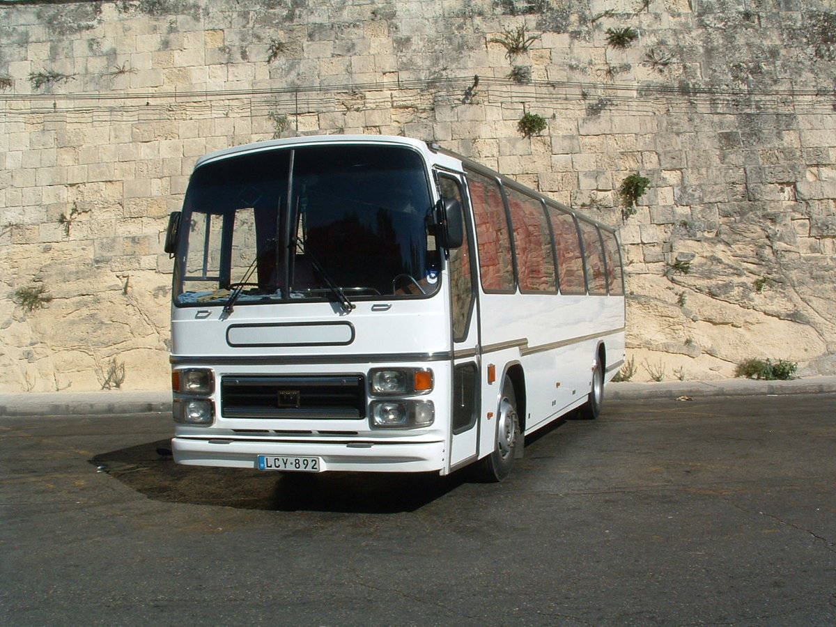 LCY 892
1979 Bedford YMT
Plaxton Supreme C53F
New to Stanbridge Motor Services, Dorset registered CEL 104T.

Operated by KopTaCo Cooperative, Malta.  Photo taken in Valletta, Malta on 23rd September 2005.