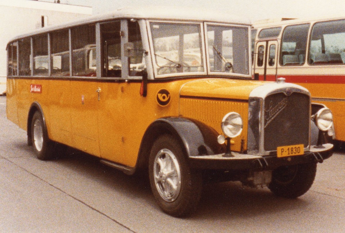 (MD083) - Aus dem Archiv: PTT-Regie - P 1830 - Saurer/Eggli im M�rz 1984 in Bern