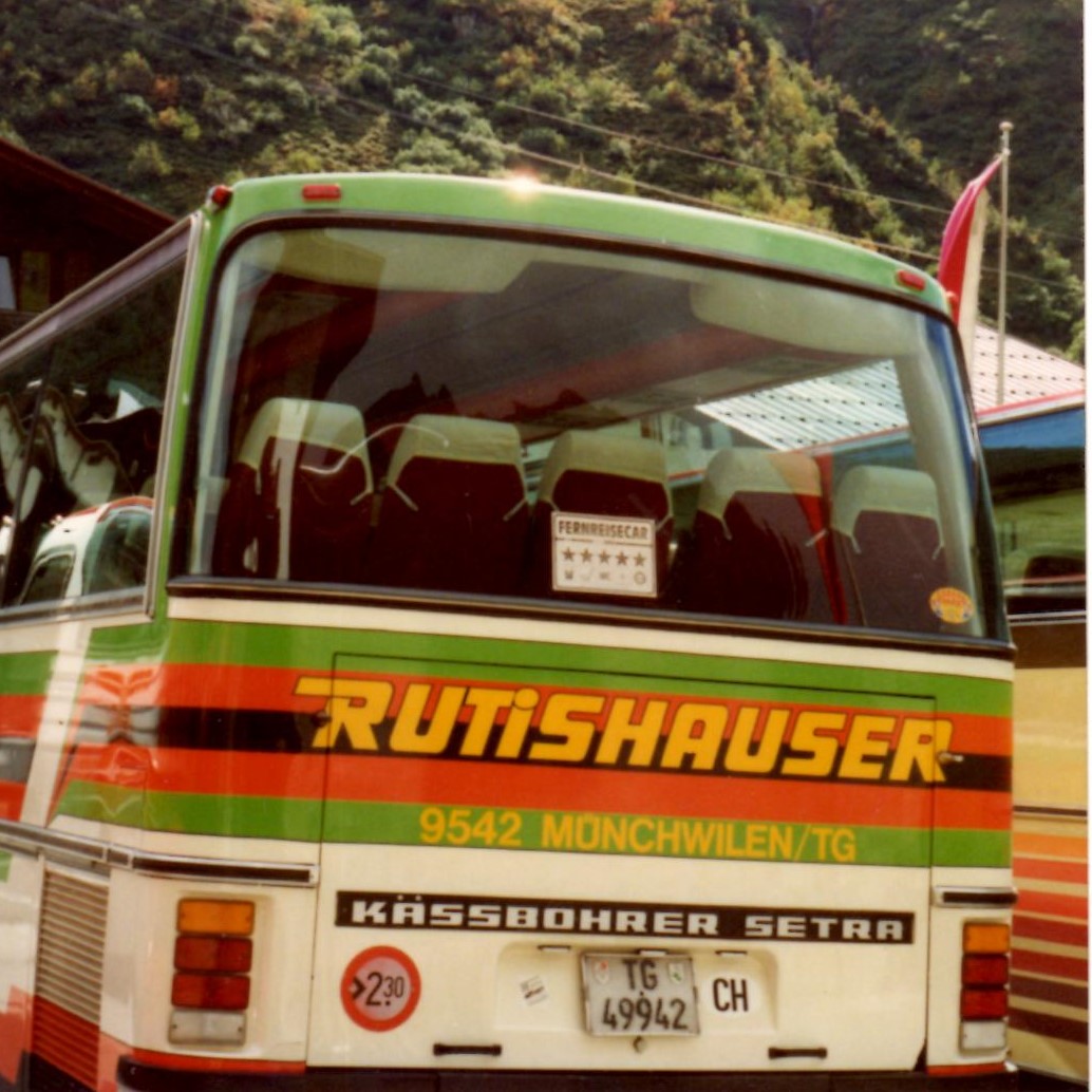 (MD400) - Aus dem Archiv; aus der Schweiz: Rutishauser, M�nchwilen - TG 49'942 - Setra im Jahr 1990 (Teilaufnahme)