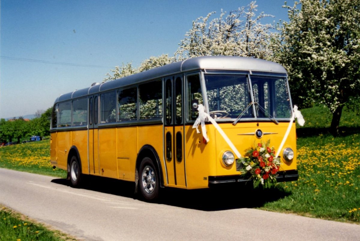 (MD472) - Aus dem Archiv: Langenegger, W�denswil - ZH 189'265 - Saurer/R&J (ex BSF Hochdorf; ex ATGH Heiligenschwendi Nr. 3) im Mai 1995