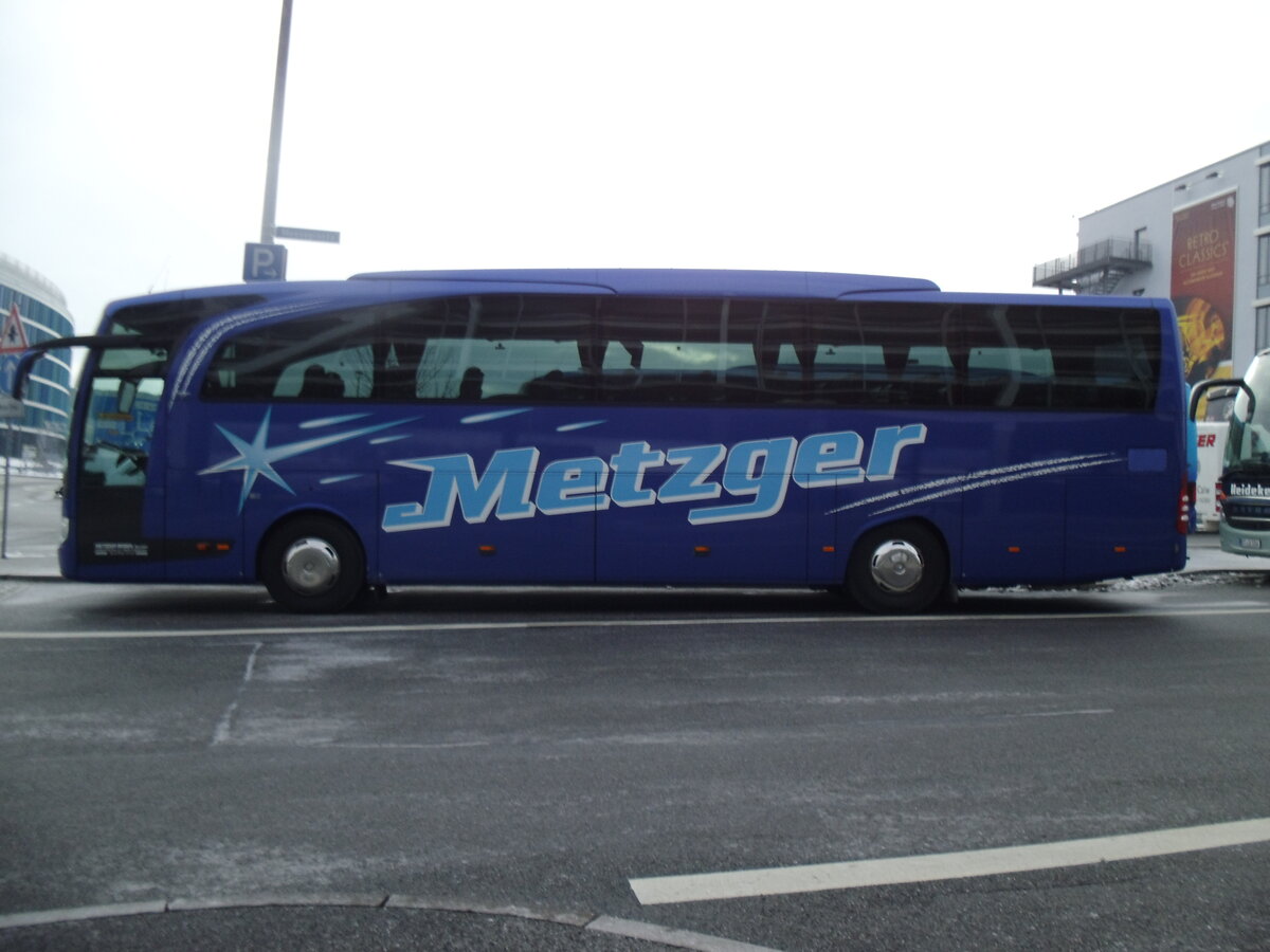 Metzger, K�nzelsau - Mercedes Travego am 19. Januar 2016 in Stuttgart (Aufnahme: Martin Beyer)