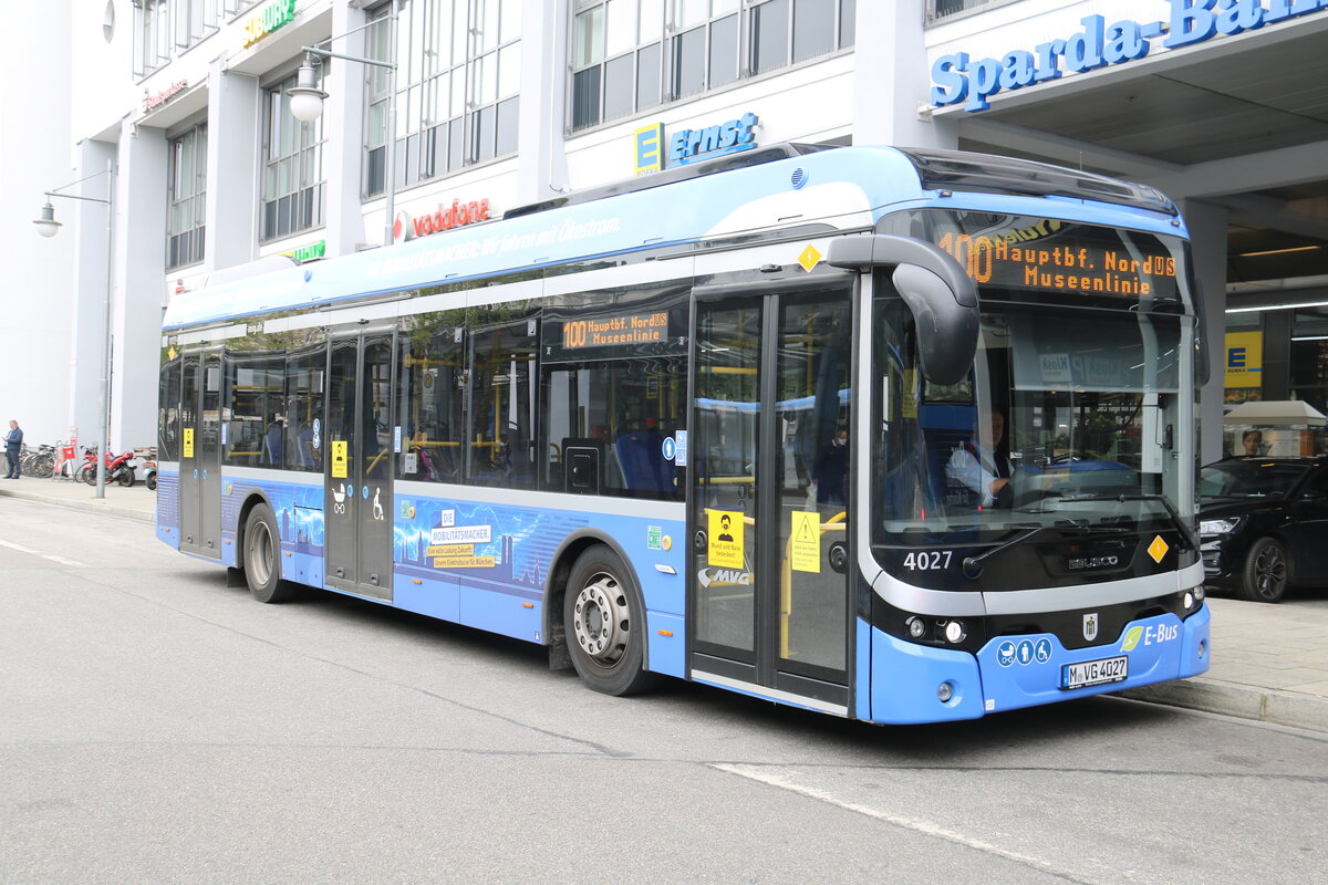 MVG M�nchen - Nr. 4027/M-VG 4027 - Ebusco am 26. Mai 2021 in M�nchen (Aufnahme: Martin Beyer)