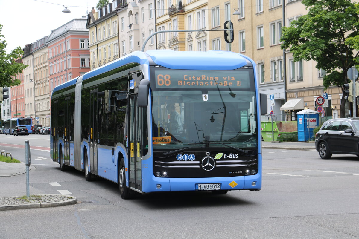 MVG M�nchen - Nr. 5012/M-VG 5012 - Mercedes am 26. Mai 2021 in M�nchen (Aufnahme: Martin Beyer)