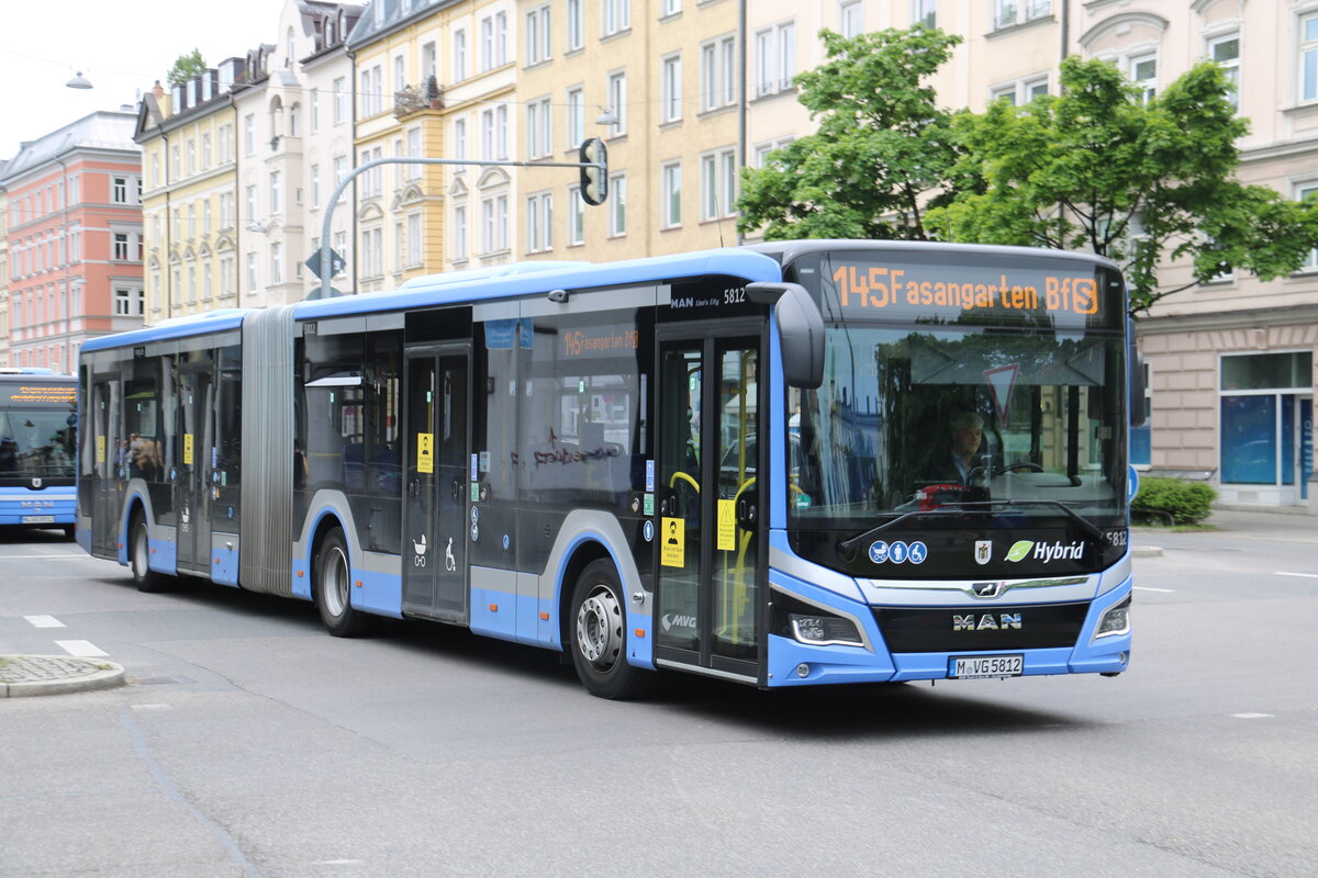 MVG M�nchen - Nr. 5812/M-VG 5812 - MAN am 26. Mai 2021 in M�nchen (Aufnahme: Martin Beyer)