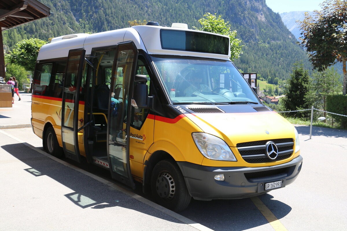 PostAuto Graub�nden - GR 162'993/PID 5140 - Mercedes (ex PostAuto Nordschweiz) am 9. Juli 2023 in Filisur (Aufnahme: Martin Beyer)