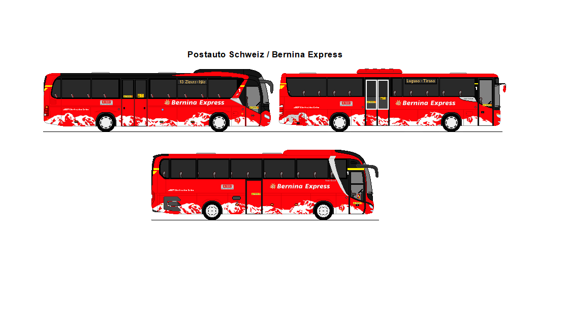 PostAuto Graub�nden - MAN Lion's Regio + Setra S 415 H + MAN Lion's Coach