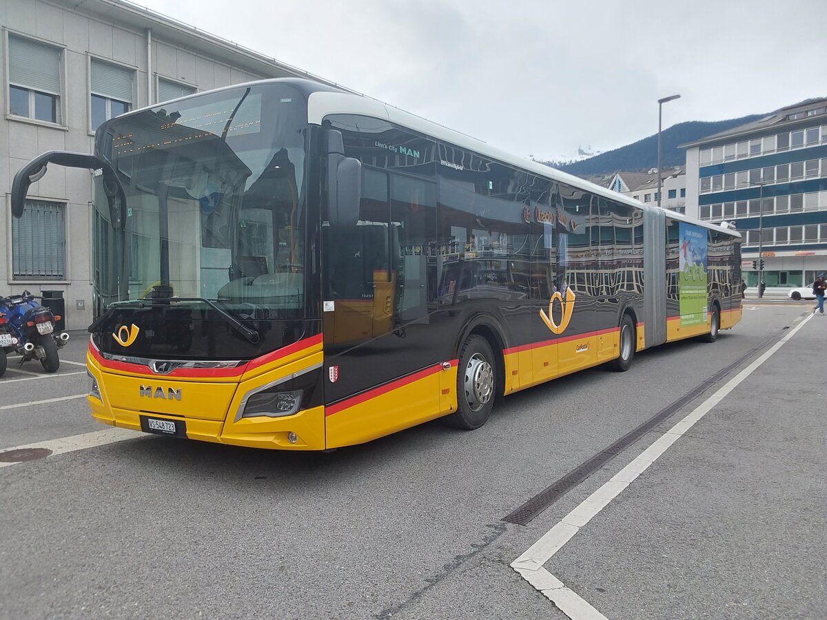 Postauto Wallis- Nr. 83 - VS 548'723/PID 11886 - MAN le 13 Avril 2023 � Sion, gare