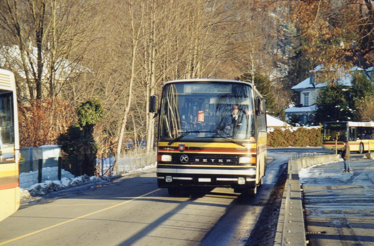 (R 3928) - Aus dem Archiv: STI Thun - Nr. 45/BE 322'545 - Setra (ex AGS Sigriswil Nr. 3) am 6. Februar 2005 bei der Schiffl�ndte Thun