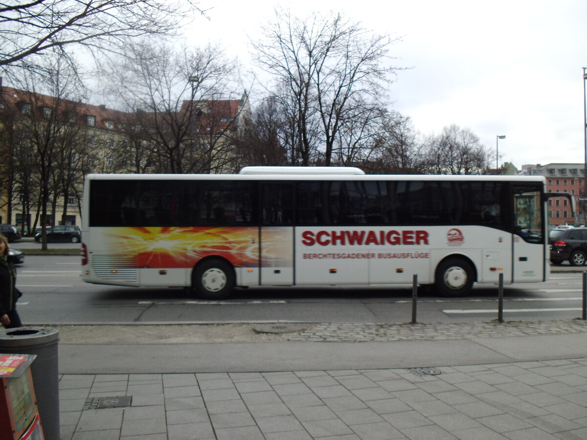 Schwaiger, Sch�nau am K�nigsee - Mercedes Benz Tourismo RH am 16. M�rz 2015 in M�nchen (Aufnahme: Martin Beyer)
