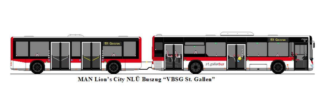 St. Gallerbus, St. Gallen - MAN Lion's City NL� Buszug