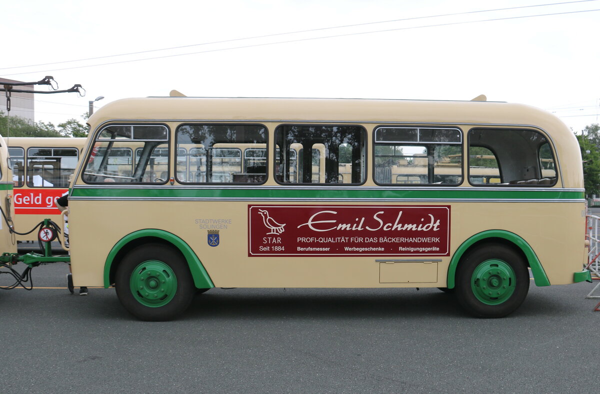 SWS Solingen - Nr. 6/SG-OM 6H - Orion Personenanh�nger am 19. Juni 2022 in Solingen (Aufnahme: Martin Beyer)