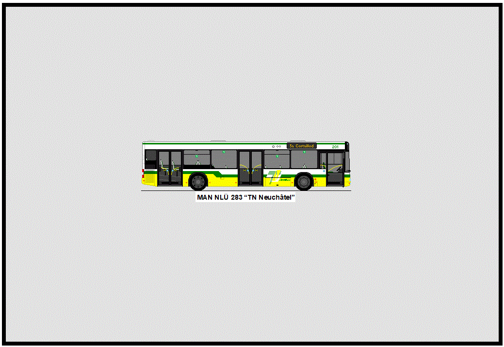 TN Neuch�tel - Nr. 201/NE 114'201 - MAN NL� 283