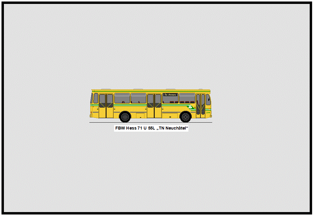 TN Neuch�tel - Nr. 204/NE 21'104 - FBW/Hess 71U55L (ex Nr. 104)