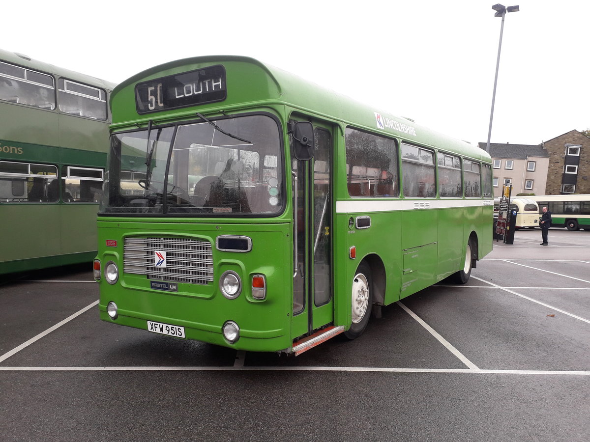 XFW 951S
1977 Bristol LH6L
ECW B43F
New to Lincolnshire Road Car Company, fleet number 1056.

Photographed 14/10/18 in Skipton, North Yorkshire, UK.