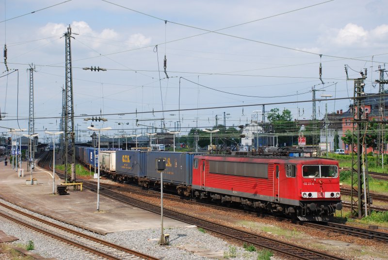 155 211 mit TEC 40133 am 23.05.2008 in Offenburg.