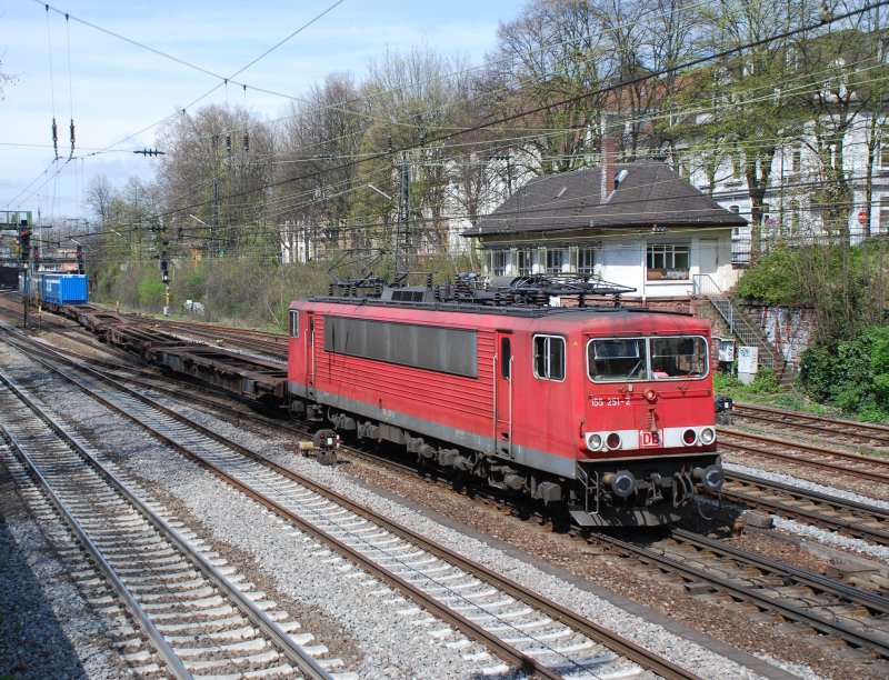 155 251 mit TEC 40139 am 17.04.2008 in Offenburg.