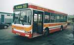 T67 JBA
1999 Dennis Dart MPD
Plaxton Mini Pointer B29F
Scarlet Band, West Cornforth, Ferryhill, County Durham, UK

T67 JBA was the first of three Dennis Dart MPDs, new to Scarlet Band amd the first low floor buses in the fleet.

June 1999, West Cornforth, County Durham