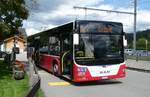 (278'566) - PostAuto Bern - BE 90'275/PID 12'337 - MAN (ex Dr. Richard, A-Wien Nr. 1413) am 5. August 2025 beim Bahnhof Sch�nried