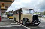 (281'019) - Steiner, Messen - SO 20'142 - Berna/Hess (ex B�rtschi, Biberen) am 5. Oktober 2025 beim Bahnhof Biglen