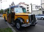 (267'023) - Gogniat, M�nchenbuchsee - BE 17'050 - FBW/FHS (ex Herzog, Muttenz; ex Kontiki, Wettingen Nr. 4; ex Nett, Bachs; ex P 23'179; ex P 2187) am 14. September 2024 in Bern, Museum f�r Kommunikation