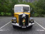(228'230) - Blaser, Unterseen - BE 105'053 - Saurer/T�scher (ex Gessinger, Bad Ragaz) am 20. September 2021 in Tr�mmelbach, Tr�mmelbachf�lle