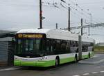 (267'617) - transN, La Chaux-de-Fonds - Nr. 147 - Hess/Hess Gelenktrolleybus (ex TN Neuch�tel Nr. 147) am 1. Oktober 2024 beim Bahnhof Marin-�pagnier