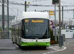 (267'618) - transN, La Chaux-de-Fonds - Nr. 169/NE 209'169 - Hess/Hess Gelenktrolleybus am 1. Oktober 2024 beim Bahnhof Marin-�pagnier