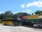 (212'487) - Trans Nica, San Jos� - 15'301 - Marcopolo/Scania am 26. November 2019 in Lourdes, Restaurante Nacascolo