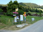 (252'618) - PostAuto-Haltestelle am 11. Juli 2023 in Turbach, Post