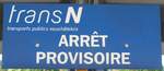 (173'561) - transN-Haltestellenschild - Pntarlier, Gare - am 1.