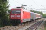 101 022 ist am 6.9.2006 mit ihrem CNL 472 auf dem Weg nach Basel.