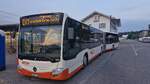Mercedes-Benz Citaro G C2, SO 189031, in Deitingen Bahnhof, als Ersatzverkehr Solothurn-Luterbach-Deitingen, Busbetriebe Solothurn und Umgebung, Aufgenommen am 29. Juni 2026