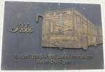 (161'458) - Gedenktafel f�r 100 Jahre PostAuto 1906 - 2006 am 30. Mai 2015 in Detligen, Post