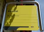 (153'712) - STI-Haltestellenschild - Homberg, K�serei - am 10.