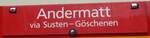 (266'839) - Routentafel - Andermatt via Susten-G�schenen - am 8.
