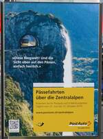 (154'444) - Plakat f�r P�ssefahrten �ber die Zentralalpen am 24.