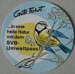 (233'581) - Kleber f�r den SVB-Umweltpass am 9.