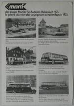 (250'416) - Marti-der grosse Pionier f�r Autocar-Reisen seit 1921 am 25.