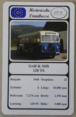 (271'630) - Quartett-Spielkarte mit Gr�f & Stift 120 TS von 1948 am 2.